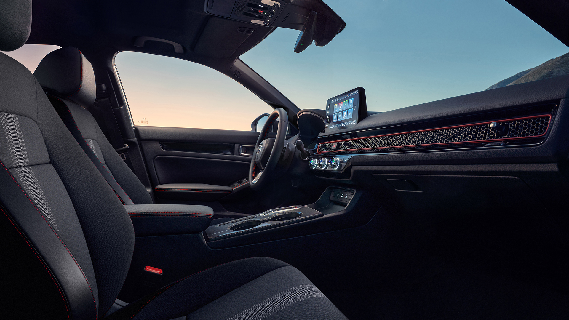 Der Innenraum des Honda Civic Hybrid.