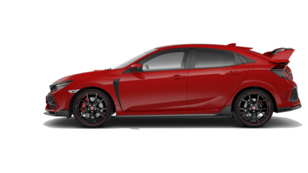 Seitenansicht des Honda Civic Type R.