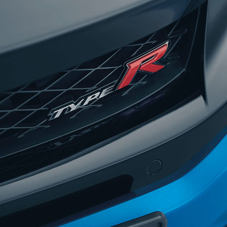 Civic Type R, Nahaufnahme des unteren Aero-Spoilers.