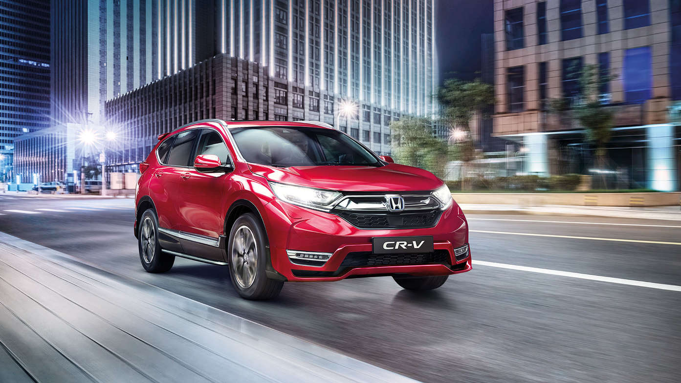 Honda CR-V Hybrid mit Aero-Paket, 3/4-Frontansicht