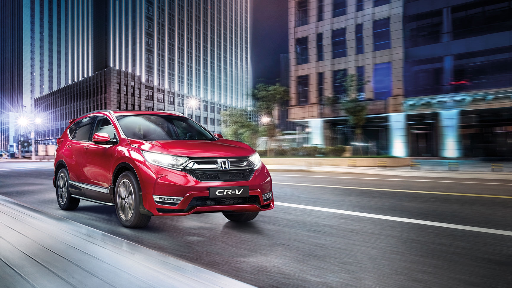Honda CR-V Hybrid mit Style-Paket, 3/4-Frontansicht.