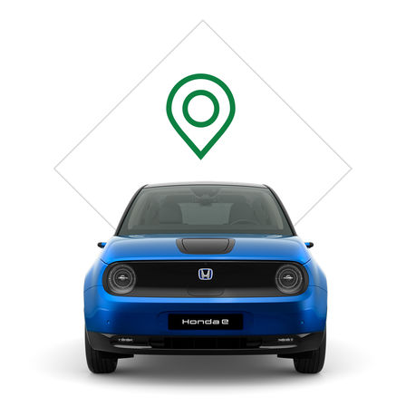 Nahaufnahme des Honda e