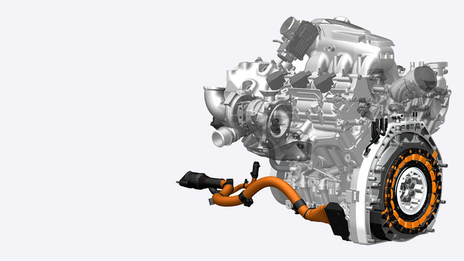 Ausschnitt aus dem V6-Motor des Honda NSX.