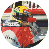 Senna im Honda Formel-1-Rennwagen.