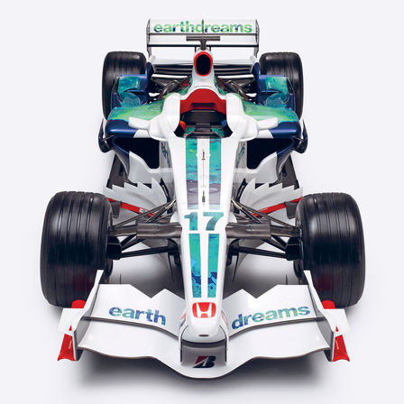 Ausschnitt des Honda „Earth Dreams“ Formel-1-Wagens.