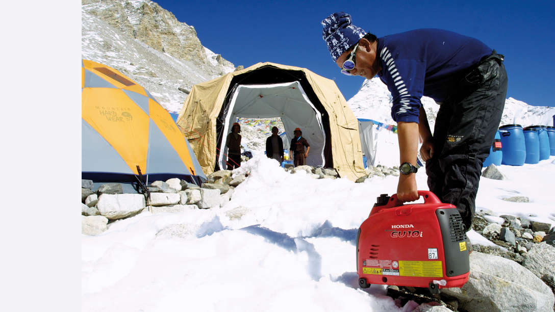 Handy-Stromerzeuger, Einsatz nach Modell, Berglage.