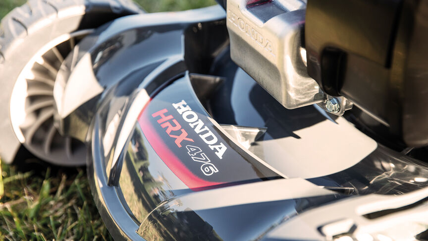  Nahaufnahme: Honda HRX 476 von vorn