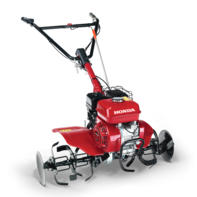 Front three-quarter compact tiller.