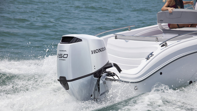 Boot mit Honda Motor in Küstengewässern, Einsatz nach Modell