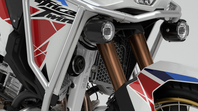 Vordere Seitenschutzbügel der Honda Africa Twin Adventure Sports