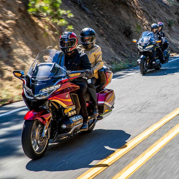 Honda GL1800 Gold Wing mit Fahrer