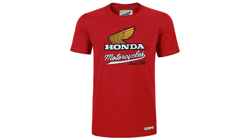 Rotes Honda Vintage-T-Shirt. 