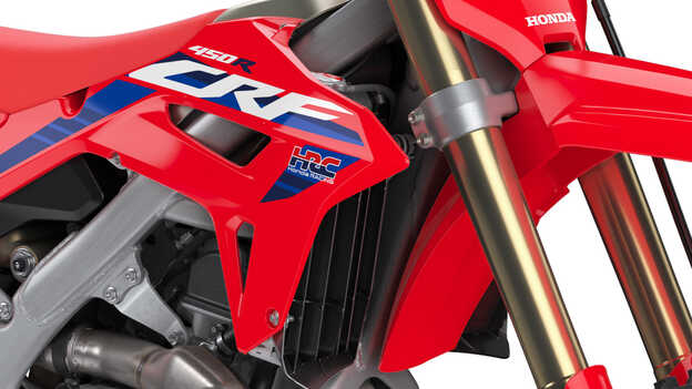 Honda CRF450R – neue Aufkleber und HRC-Logo.