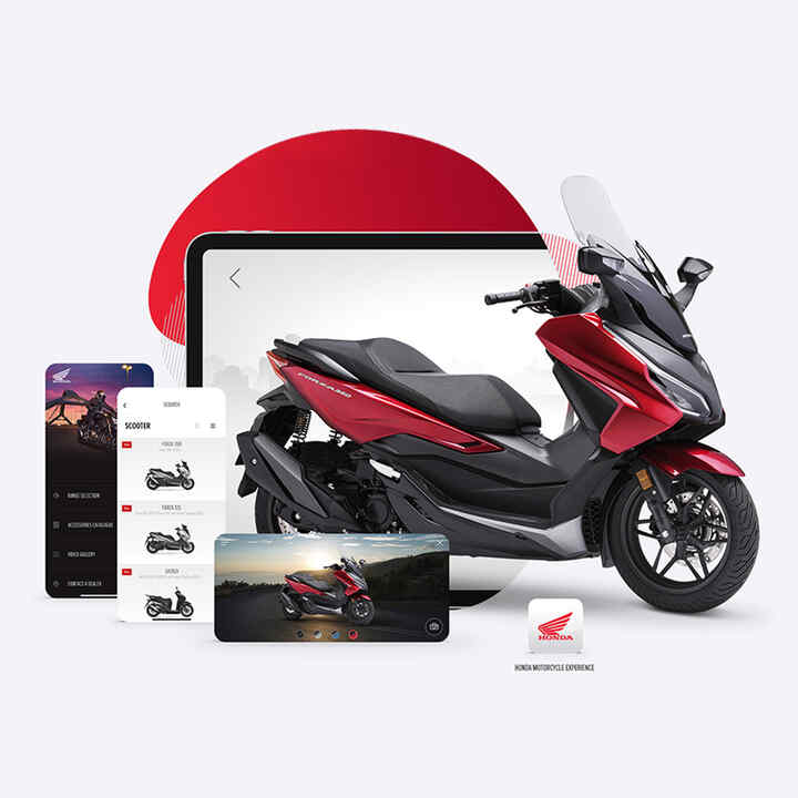 „Honda Motorcycles Experience“-App mit Forza 350