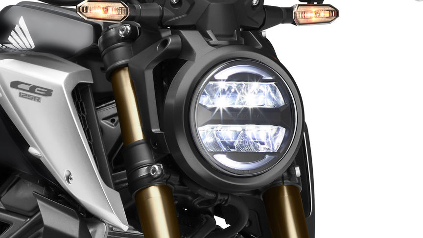 Honda CB125R, helle LED-Beleuchtung