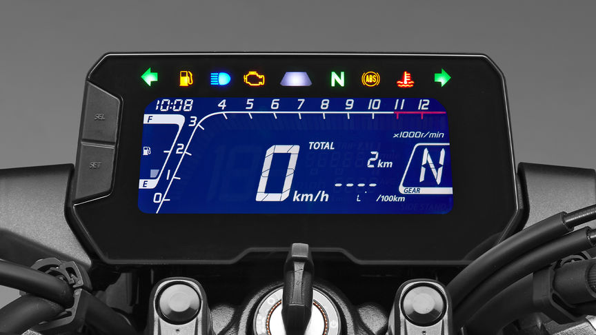Honda CB125R, intelligentes, leichtes LCD-Cockpit