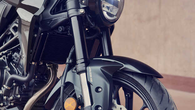 Honda CB300R, Nahaufnahme der neuen Showa SFF-BP USD-Gabel