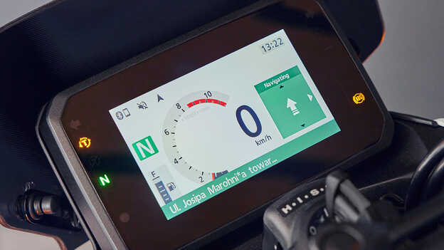 Honda CB500 Hornet, Smartphone-Konnektivität mit Navigation