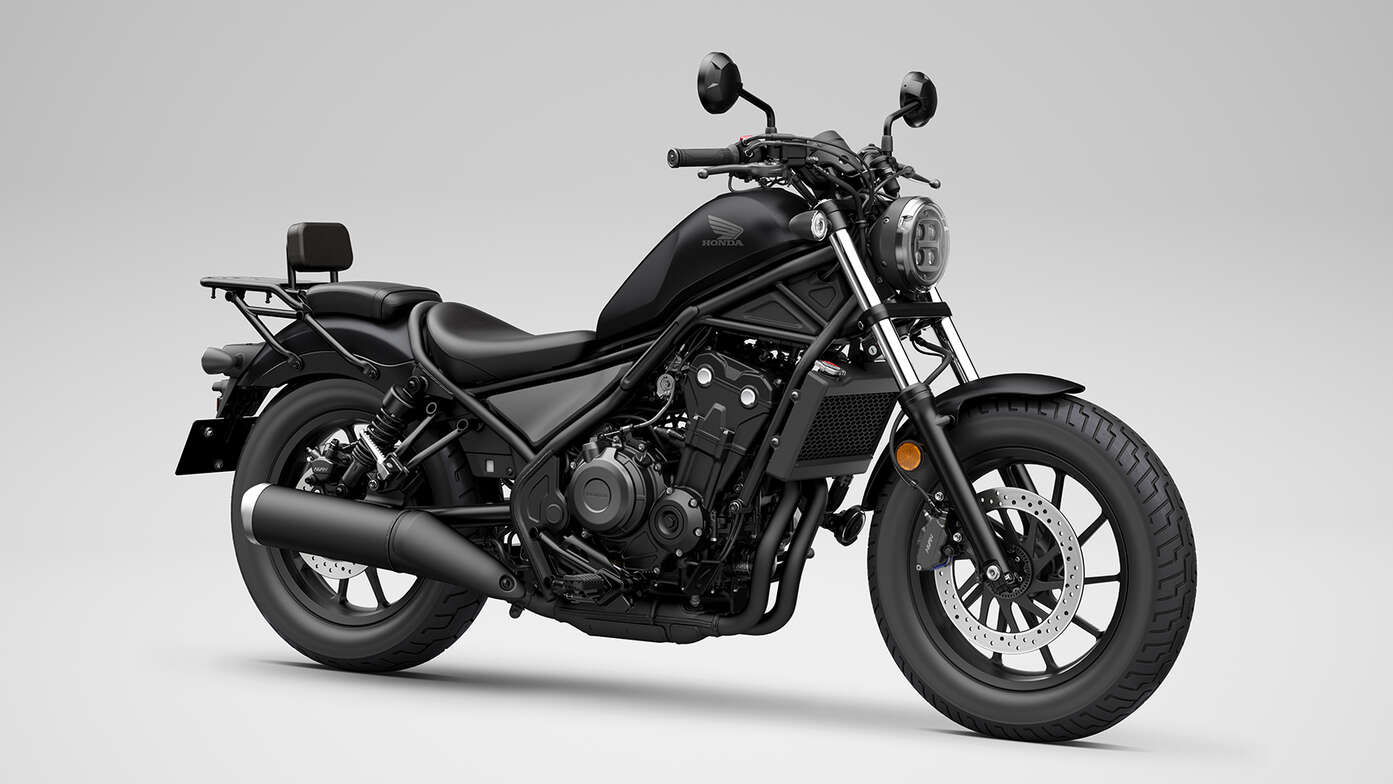 Honda CMX500 Rebel mit Komfort-Paket.