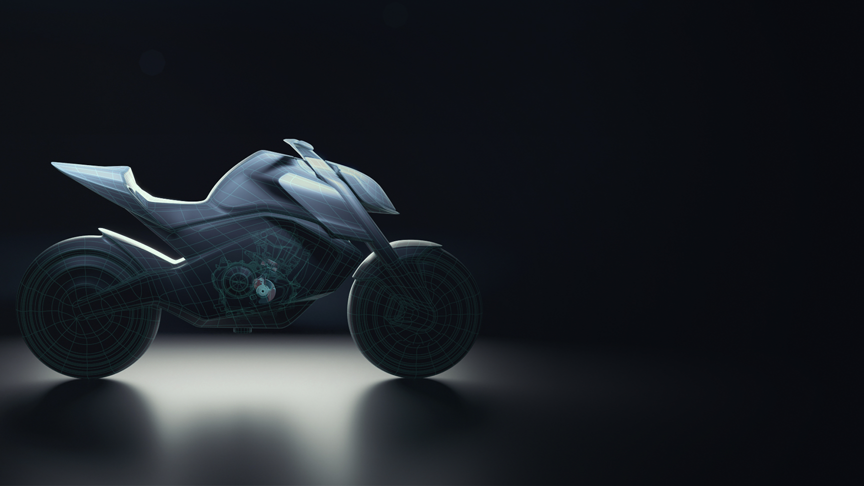 Seitenansicht der Honda Hornet-Konzeptstudie.