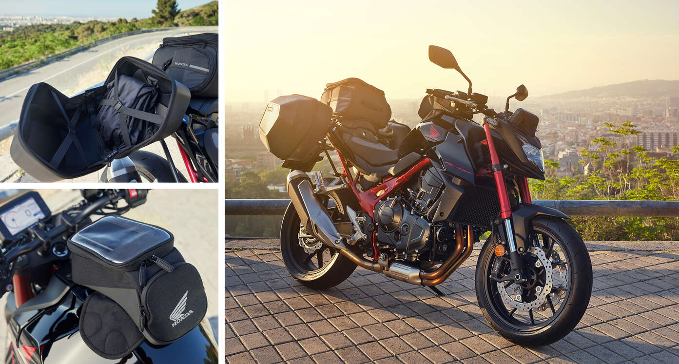 Honda CB750 Hornet mit Touring-Paket.