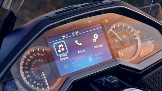 Honda GL1800 Gold Wing Tour, Infotainment für den Fahrer