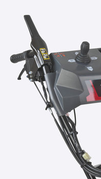 Nahaufnahme des Hebels zur H&ouml;heneinstellung.