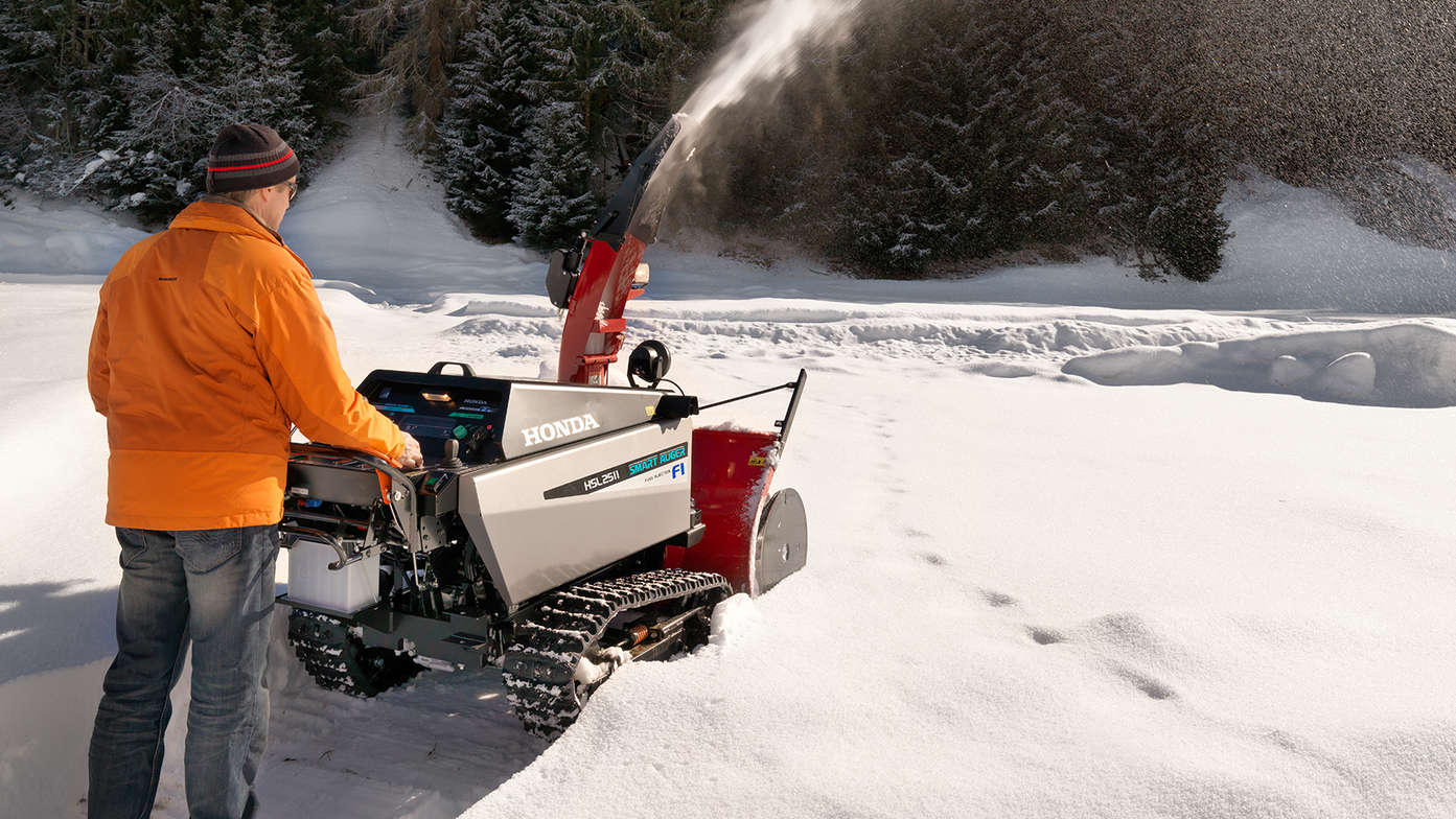 Honda Schneefräse, Einsatz nach Modell, Schneeumgebung.