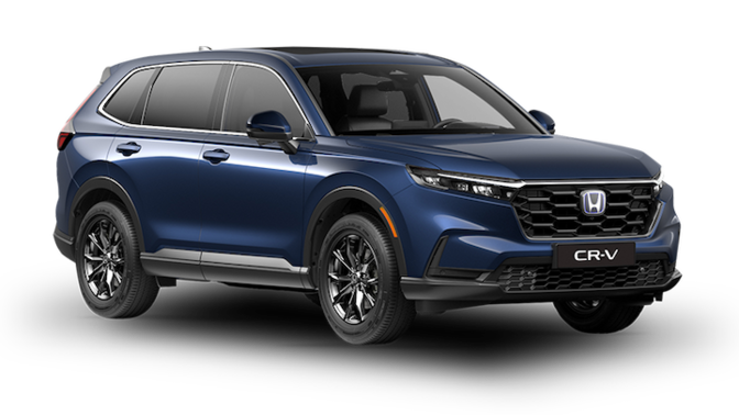 Honda CR-V e:HEV Hybrid Advance in weiss, Dreiviertelansicht