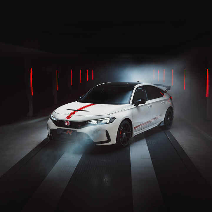 Dreiviertelansicht des Civic Type R Ultimate Edition