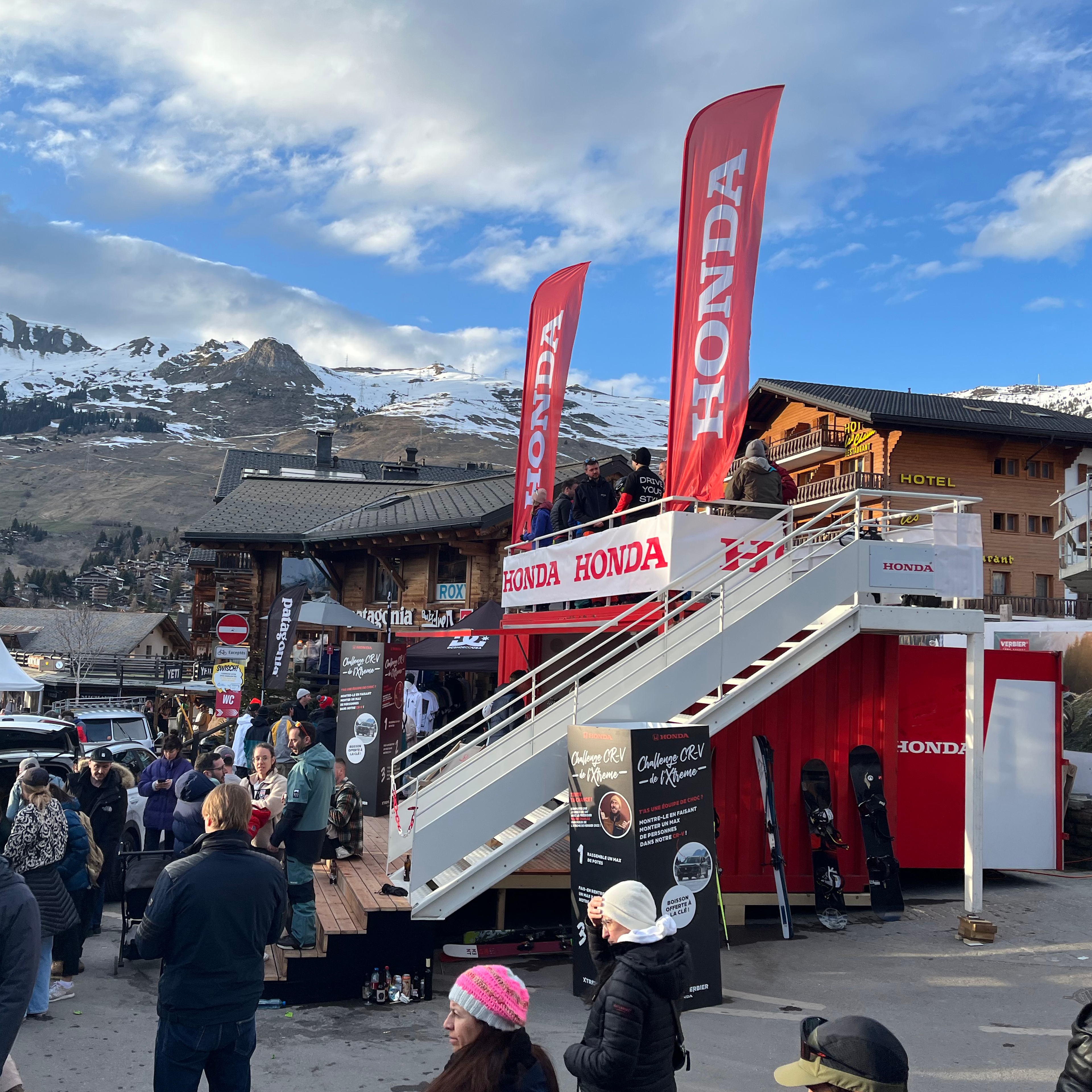 Honda-Stand in Verbier