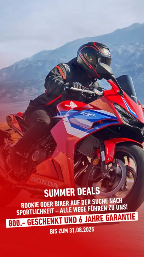 CBR500R, 3/4-Frontansicht in einer Kurve